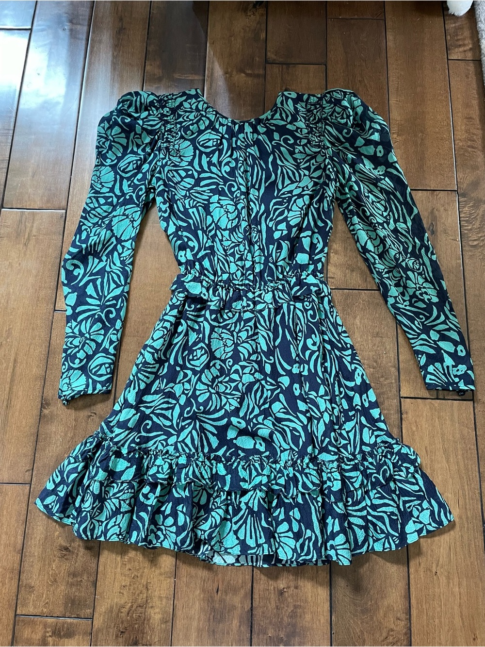 Tanya Taylor Patterned 100% Silk Dress Size 0